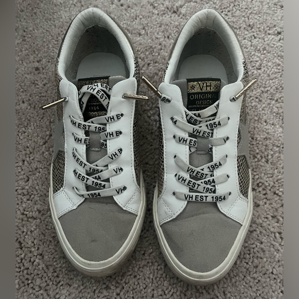 VH Grey & Gold Sneakers